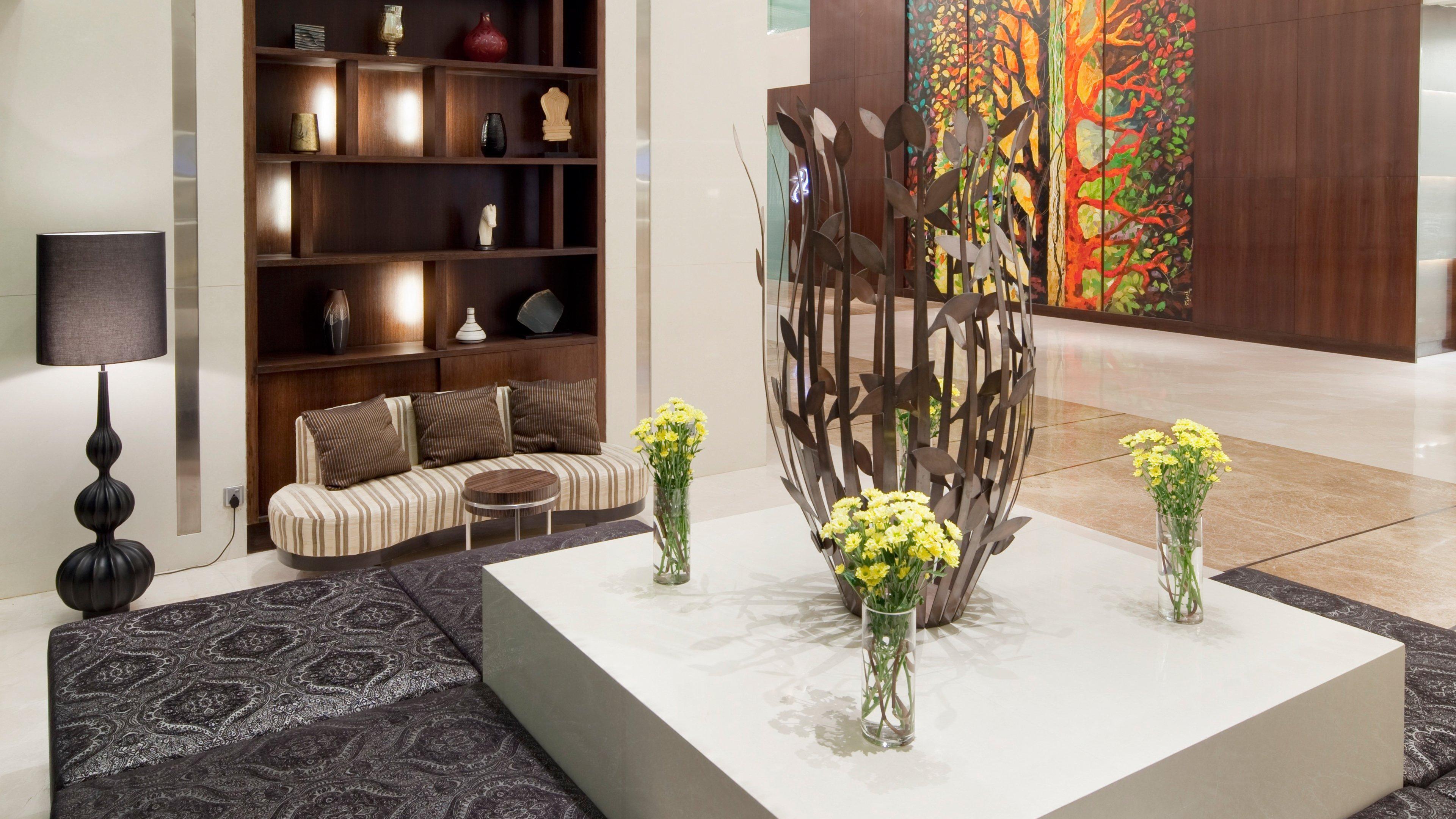 ฮอลิเดย์ อินน์ สนามบินนานาชาติมุมไบ ภายนอก รูปภาพ The lobby of the hotel